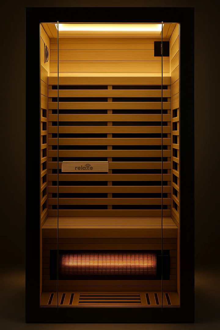 Relaxe Caldera™ Full Spectrum Infrared Sauna With Red Light Therapy Panel (AU)