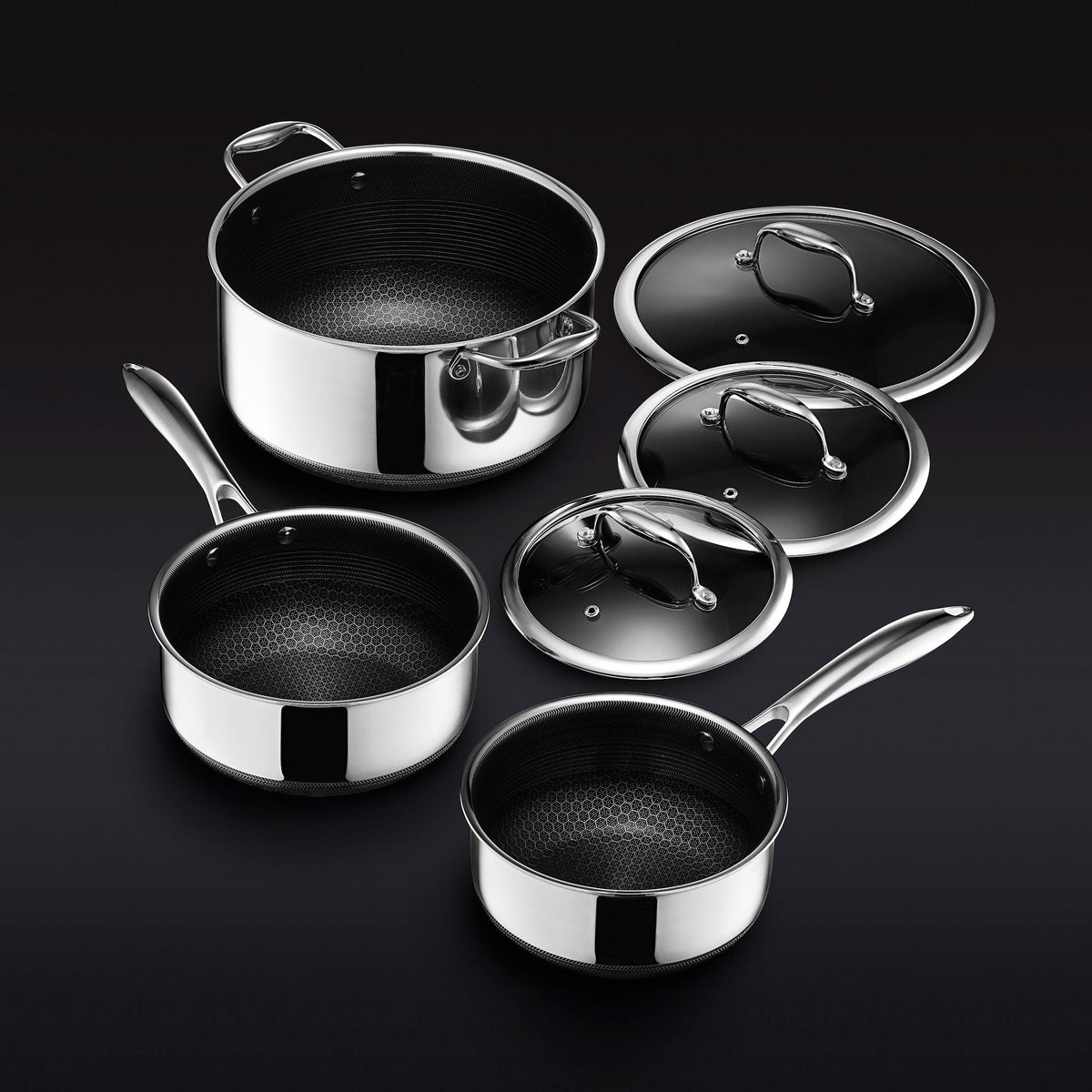 Hybrid Pot Set with Lids, 6-pc