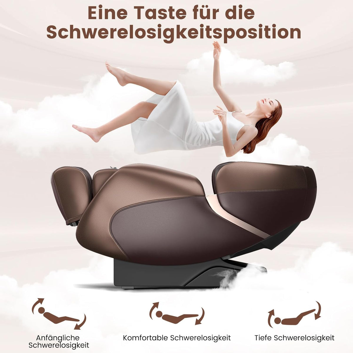 Relaxe Zero-Gravity Shiatsu Massage Chair With Heating (SL-Track) (DE)
