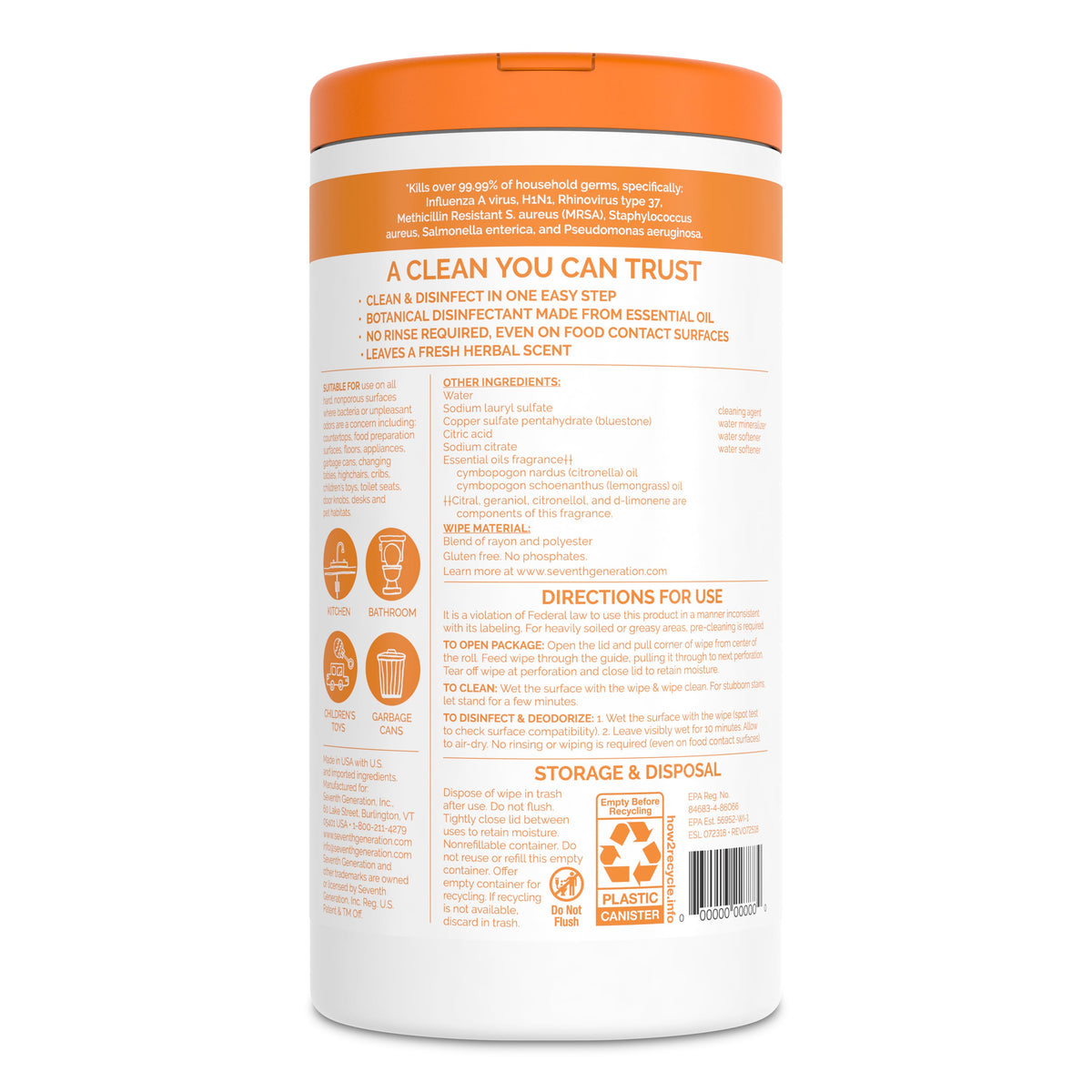 Multi-Surface Disinfecting Wipes