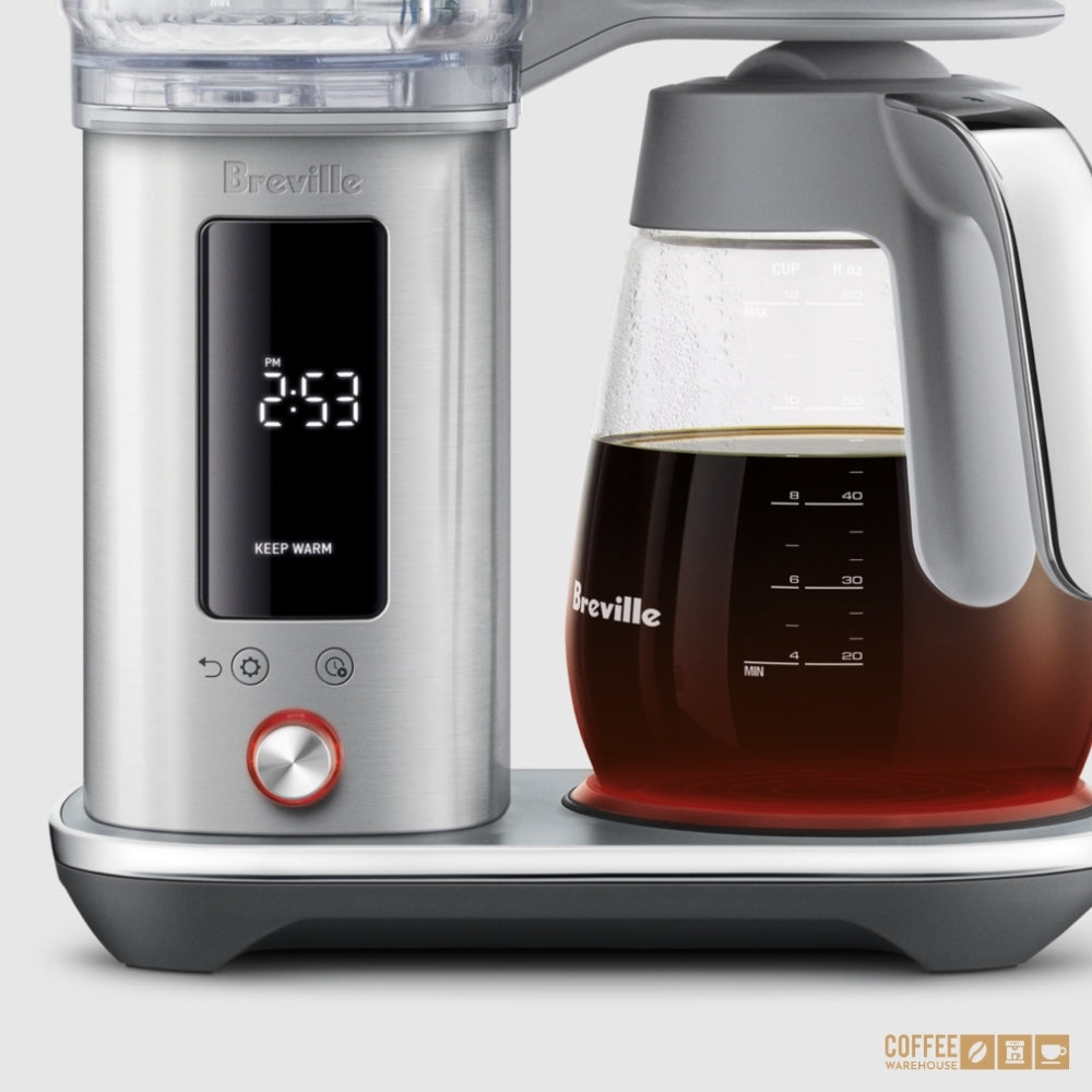 Breville Luxe Brewer Glass - Brushed Stainless Steel