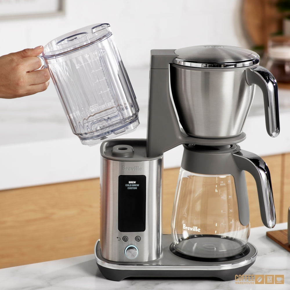 Breville Luxe Brewer Glass - Brushed Stainless Steel