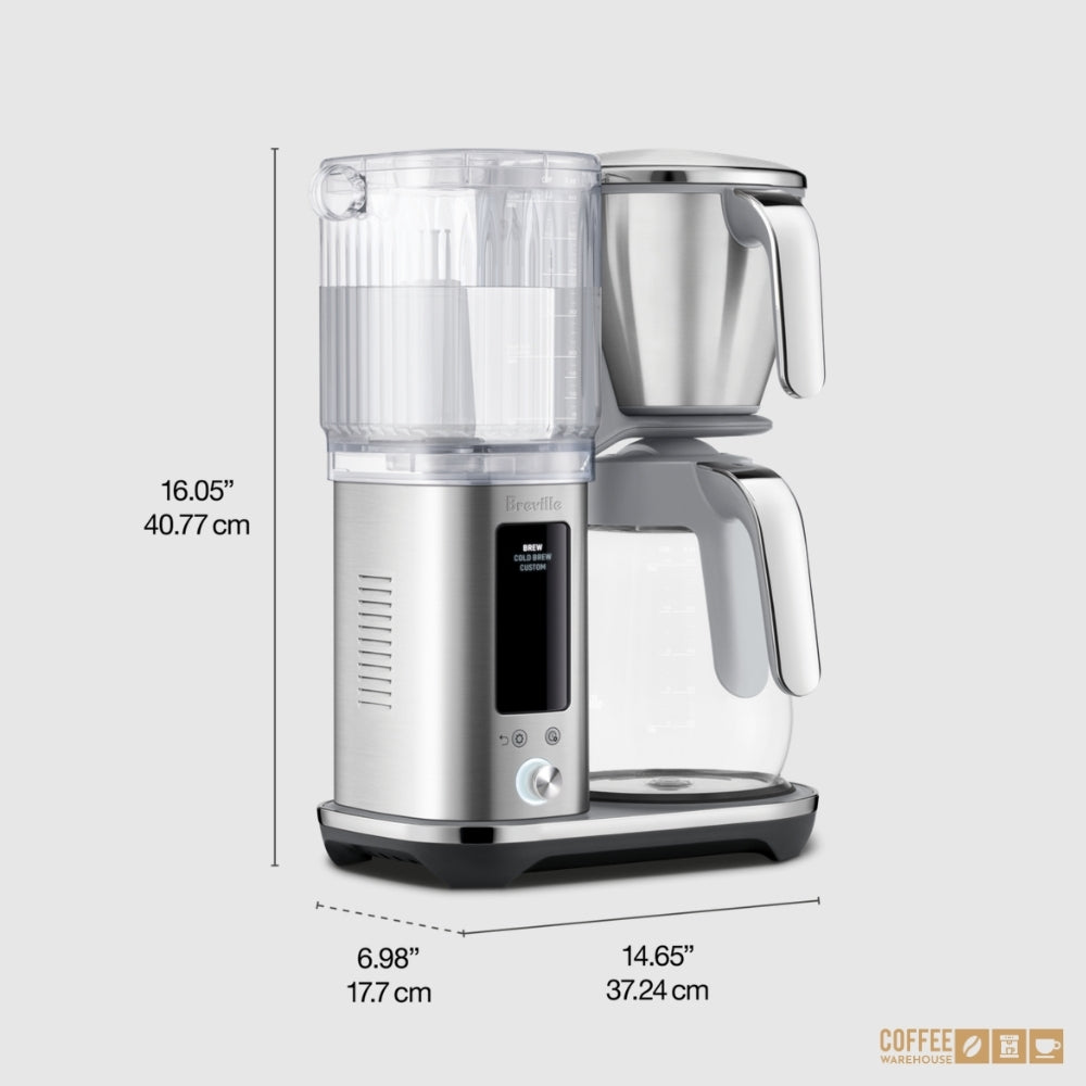 Breville Luxe Brewer Glass - Brushed Stainless Steel