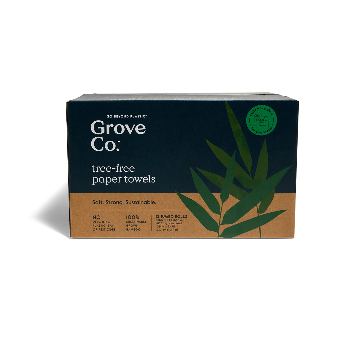 2-Ply Bamboo Paper Towels (140 sheets per roll)