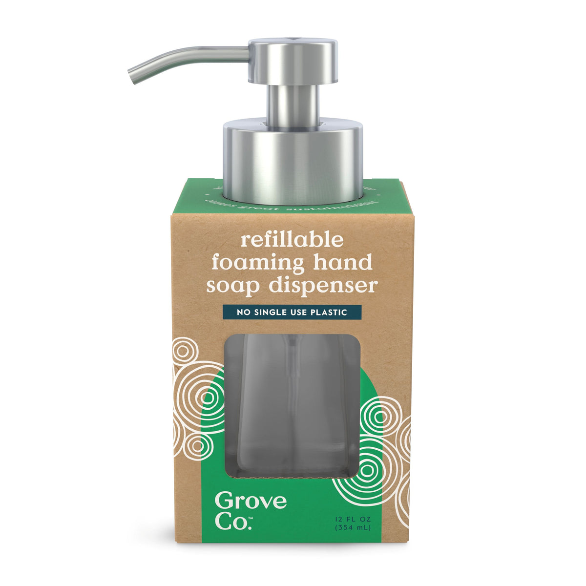 Reusable Glass Foaming Hand Soap Dispenser
