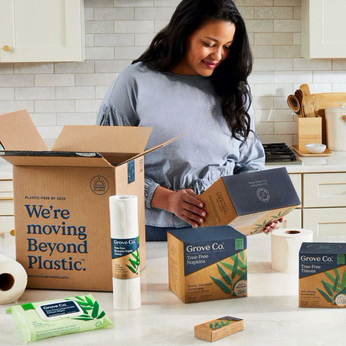 3-Ply Bamboo Facial Tissues (75 sheets per box)