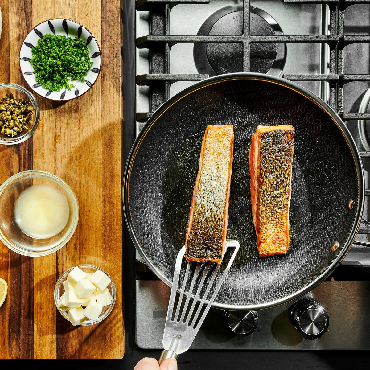 Hybrid Fry Pan Set with Lids, 6pc