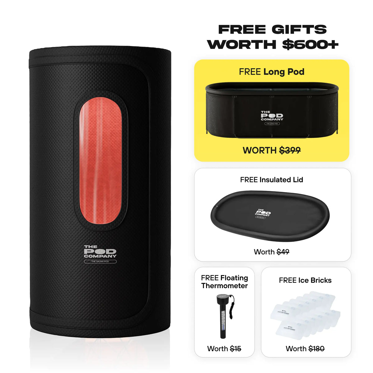 Sauna Pod PLUS Free Long Pod - Nestriora