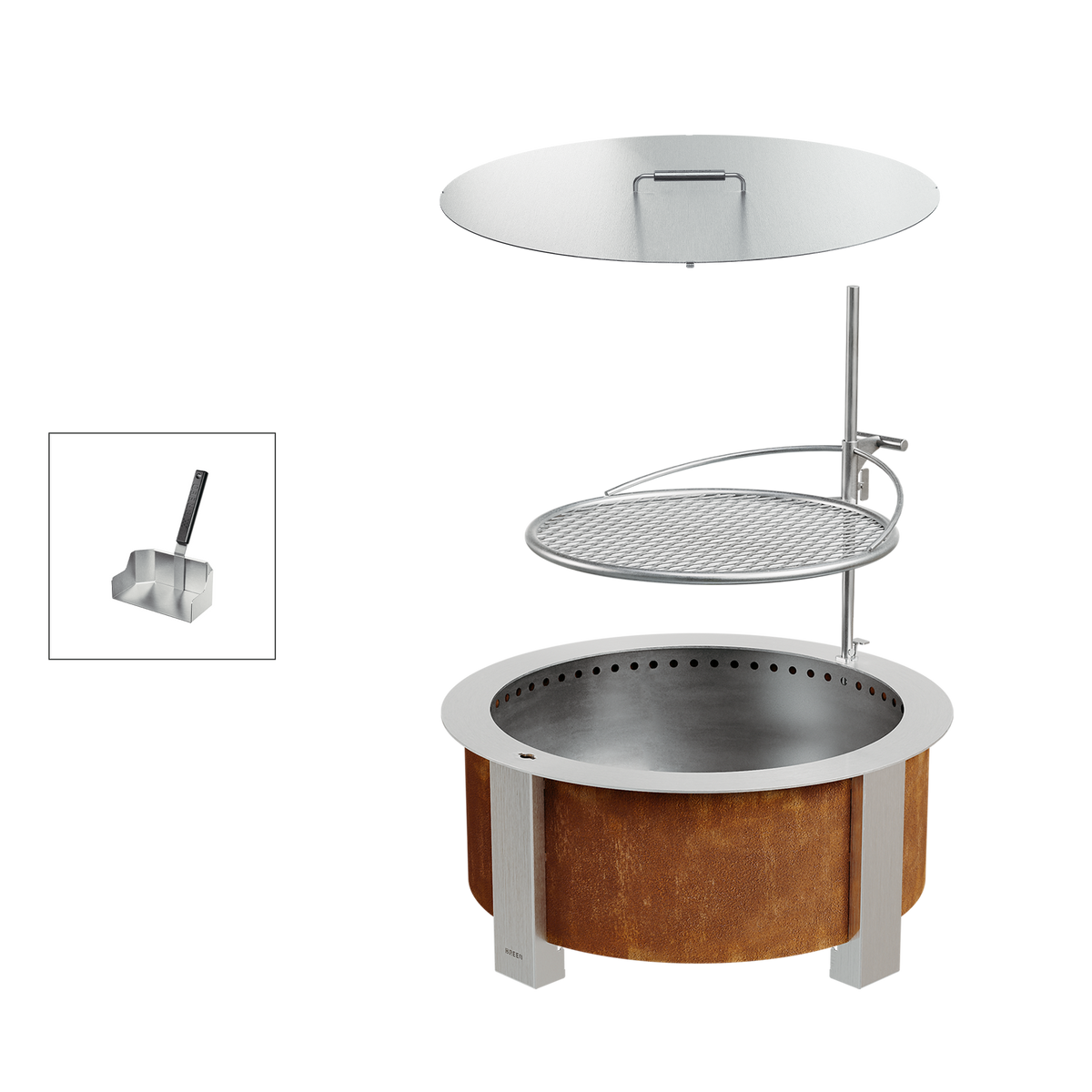 Smokeless Fire Pit Grilling Bundle