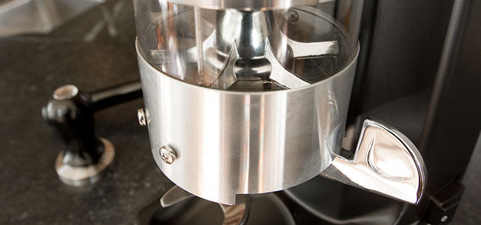 Quamar M80 Dosing Espresso Grinder with Timer in Black