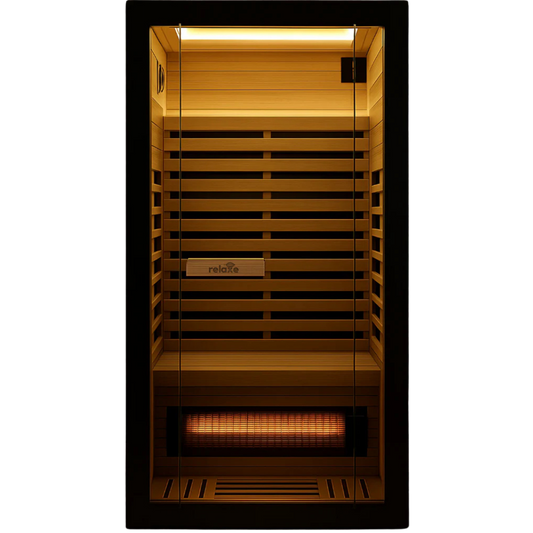 Relaxe Caldera™ Full Spectrum Infrared Sauna With Red Light Therapy Panel