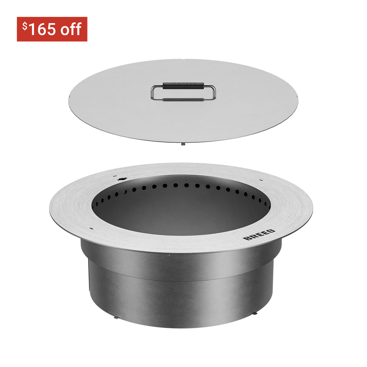 Zentro Stainless Steel Smokeless Fire Pit Insert